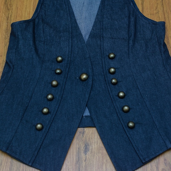 NEW YORK CLOTHING COMPANY DENIM VEST - Picture 3 of 3